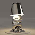 Luminária LED Decorativa Thinker – Estátua Pensador Dourada