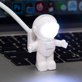Luminária USB Astronauta Flexível – Luz de Mesa LED para Notebook e Computador
