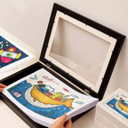 Moldura Magnética Flip para Fotos e Desenhos – Abertura Frontal A4