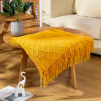Manta Decorativa para Sofá Sunset Siesta – Com Franjas e Ultra Macia