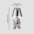 Luminária LED Decorativa Thinker – Estátua Pensador Dourada