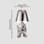 Luminária LED Decorativa Thinker – Estátua Pensador Dourada