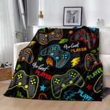 Manta Gamer – Flanela Premium para Sofá e Cama
