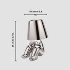 Luminária LED Decorativa Thinker – Estátua Pensador Dourada