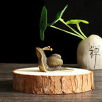 Miniatura Decorativa de Caracol em Cobre Sólido – Feng Shui e Decoração