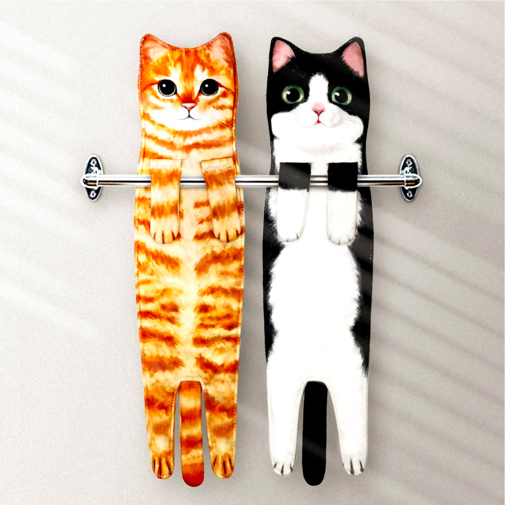 Toalha de Mão Gatinho – Decorativa e Ultraabsorvente