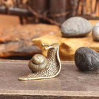 Miniatura Decorativa de Caracol em Cobre Sólido – Feng Shui e Decoração