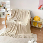 Manta Decorativa para Sofá Sunset Siesta – Com Franjas e Ultra Macia