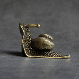Miniatura Decorativa de Caracol em Cobre Sólido – Feng Shui e Decoração