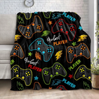 Manta Gamer – Flanela Premium para Sofá e Cama