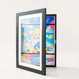 Moldura Magnética Flip para Fotos e Desenhos – Abertura Frontal A4