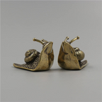 Miniatura Decorativa de Caracol em Cobre Sólido – Feng Shui e Decoração