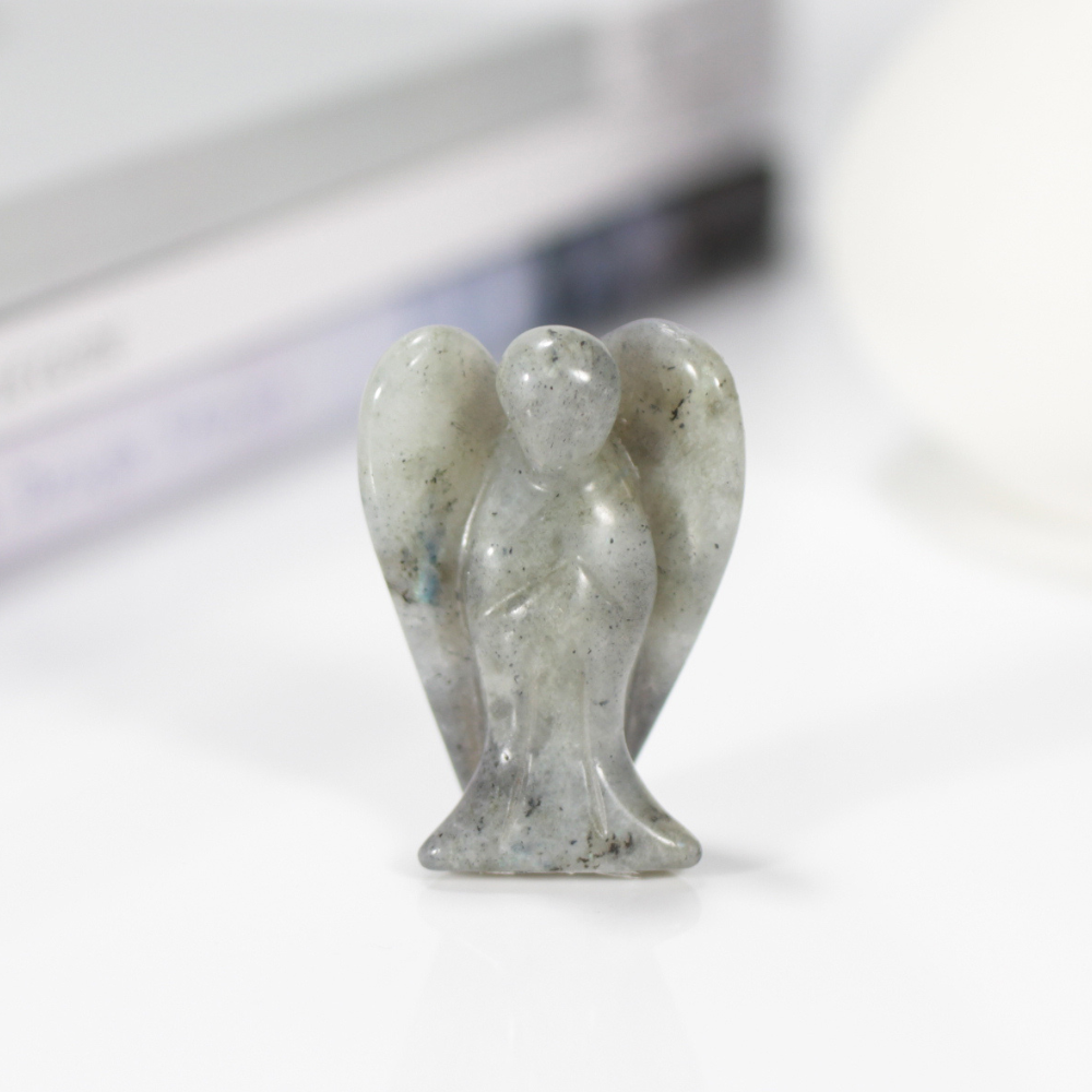 Anjo Esculpido em Pedra Natural – Cristal Decorativo e Espiritual