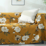 Colcha Floral Reversível Sunshine – Gaze de Algodão Premium