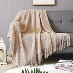 Manta Decorativa para Sofá Sunset Siesta – Com Franjas e Ultra Macia