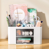 Organizador de Mesa para Papelaria e Escritório – Com 2 Gavetas