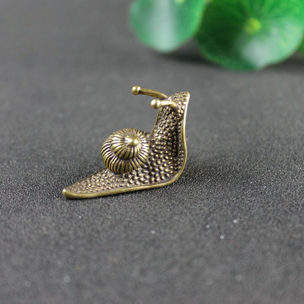 Miniatura Decorativa de Caracol em Cobre Sólido – Feng Shui e Decoração