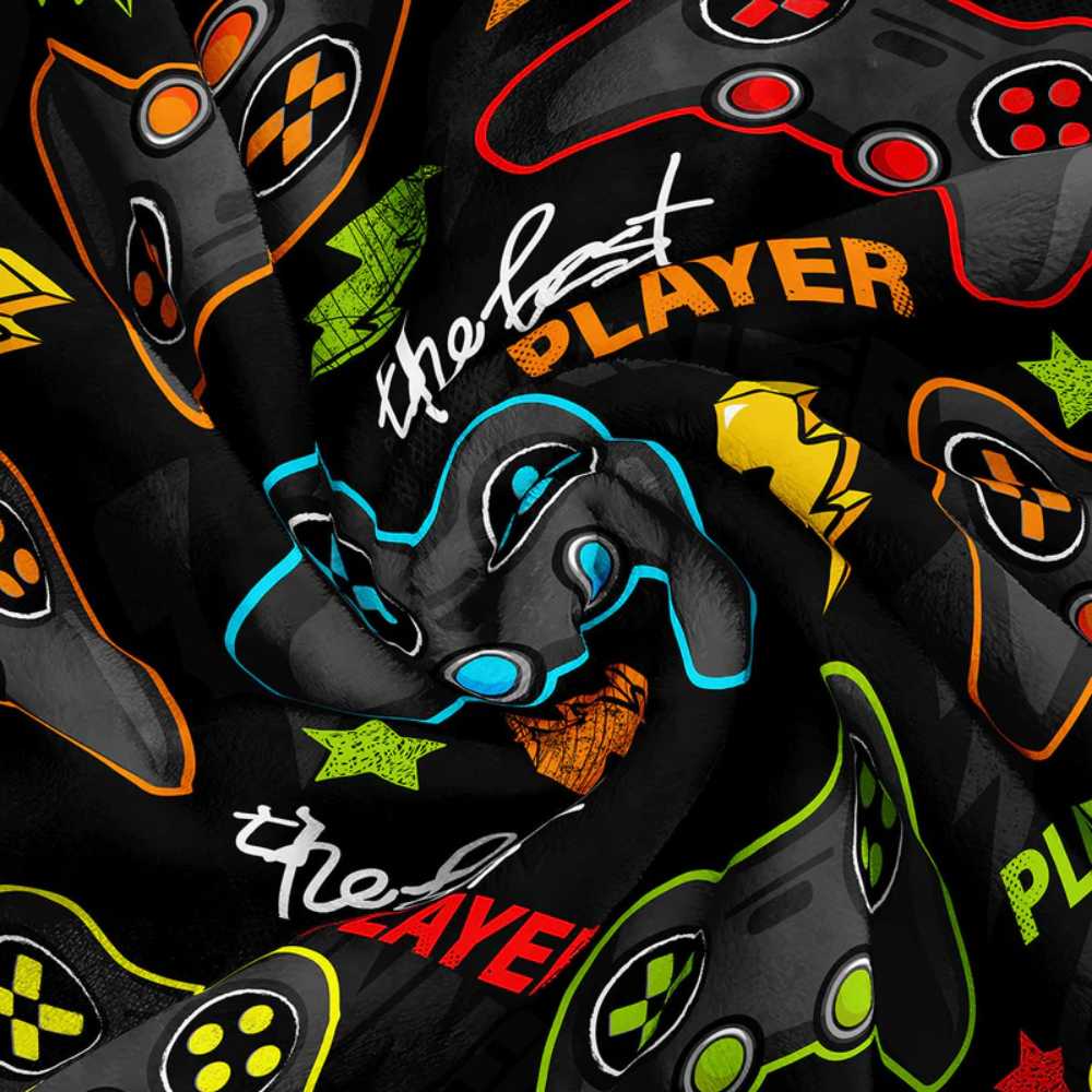Manta Gamer – Flanela Premium para Sofá e Cama
