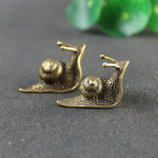 Miniatura Decorativa de Caracol em Cobre Sólido – Feng Shui e Decoração