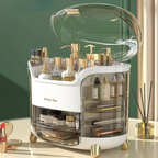 Organizador de Maquiagem Multifuncional – 17 Compartimentos com Gavetas Deslizantes