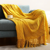 Manta Decorativa para Sofá Sunset Siesta – Com Franjas e Ultra Macia