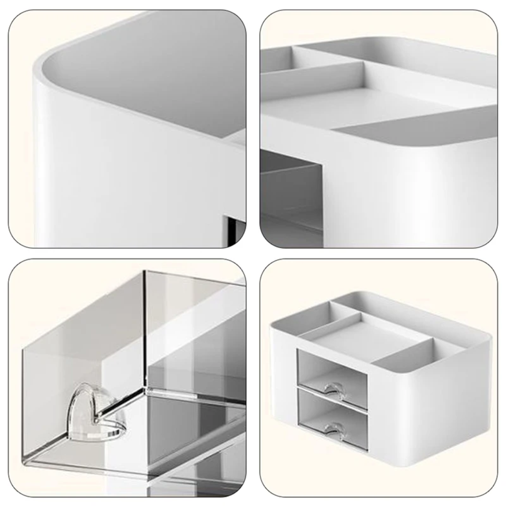 Organizador de Mesa para Papelaria e Escritório – Com 2 Gavetas