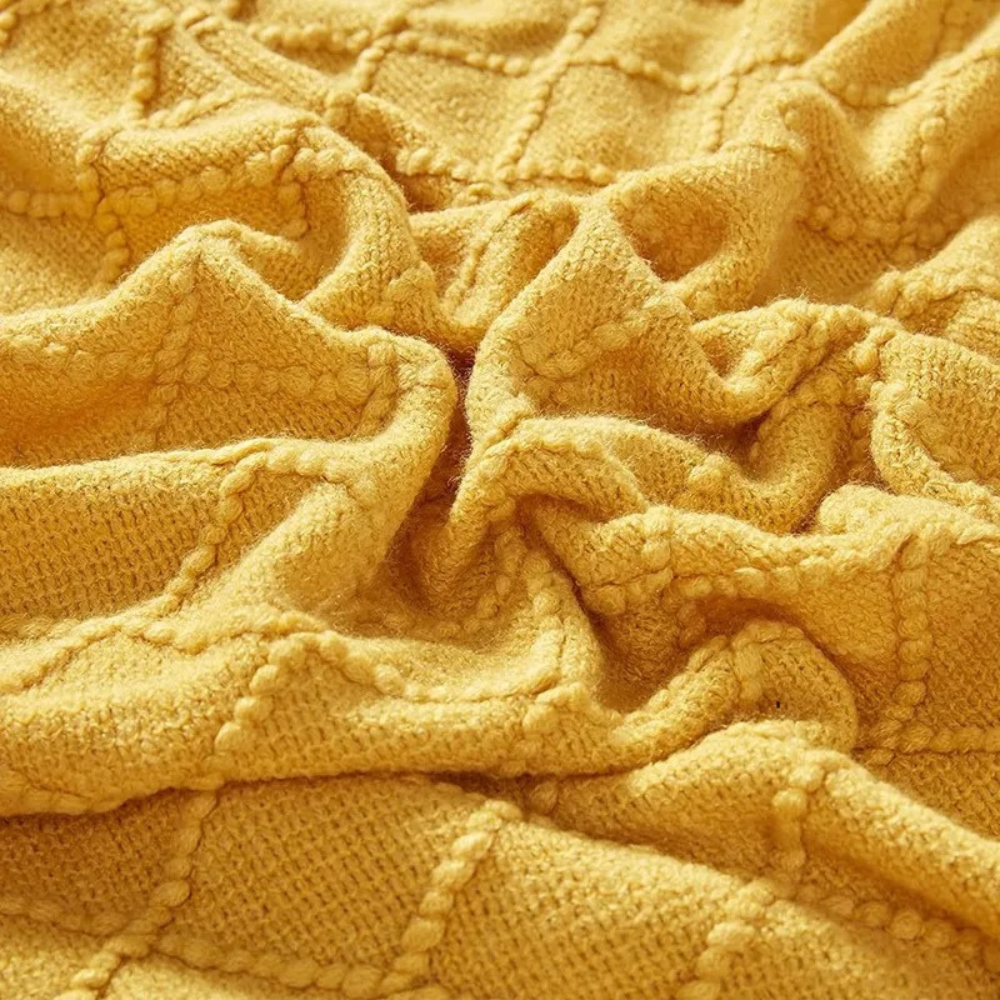 Manta Decorativa para Sofá Sunset Siesta – Com Franjas e Ultra Macia