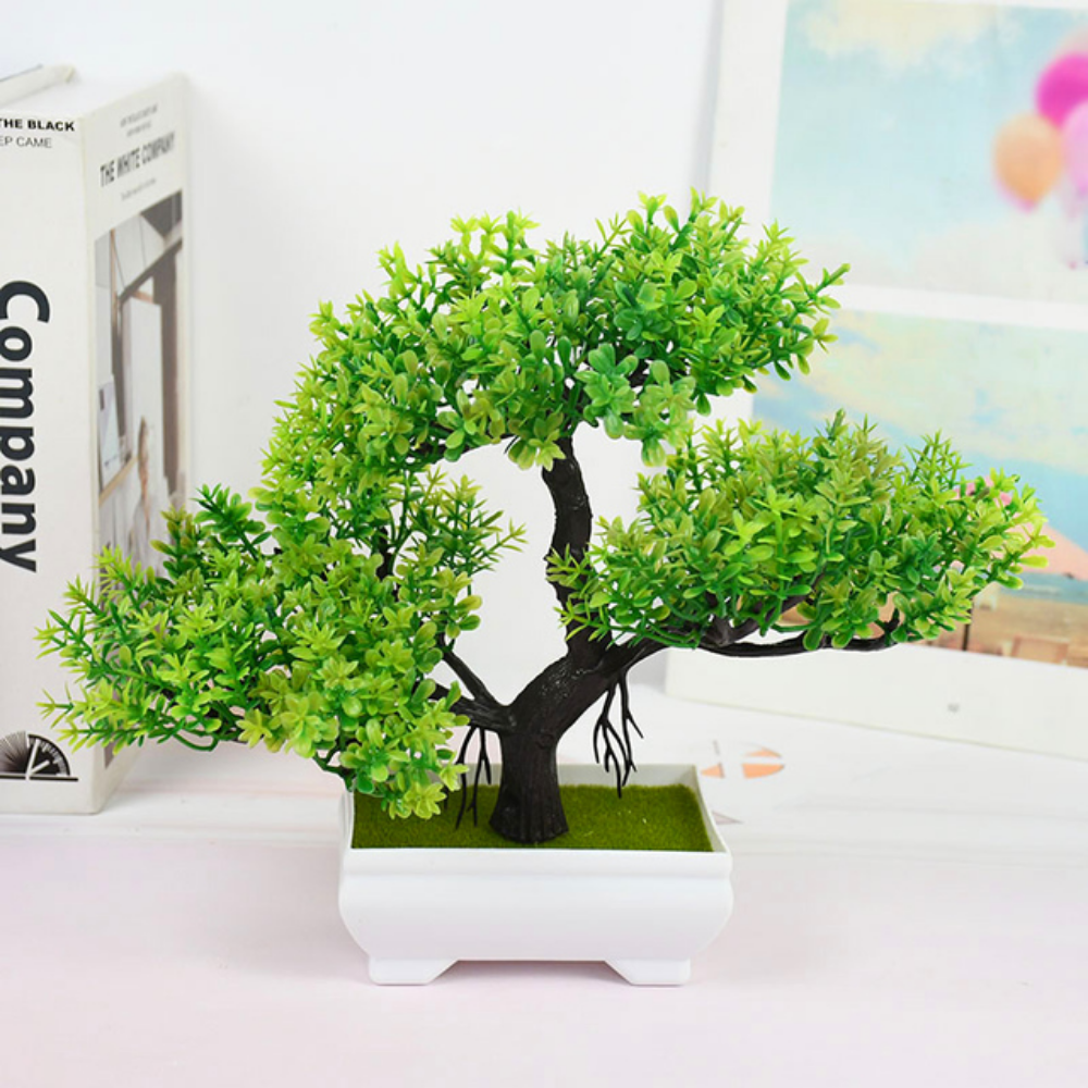 Bonsai Decorativo Artificial – Planta Ornamental Realista para Ambientes