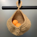 Kit 3 Cestas Suspensas de Corda de Algodão – Organizador Natural para Parede e Cozinha