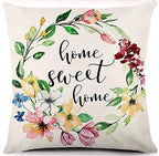 Capas de Almofada Spring Fresh – Estilo Campo e Primavera 45x45cm