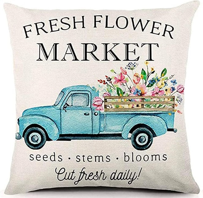 Capas de Almofada Spring Fresh – Estilo Campo e Primavera 45x45cm