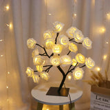 Luminária Árvore de Rosas LED – 36 Flores com Luz USB 45cm