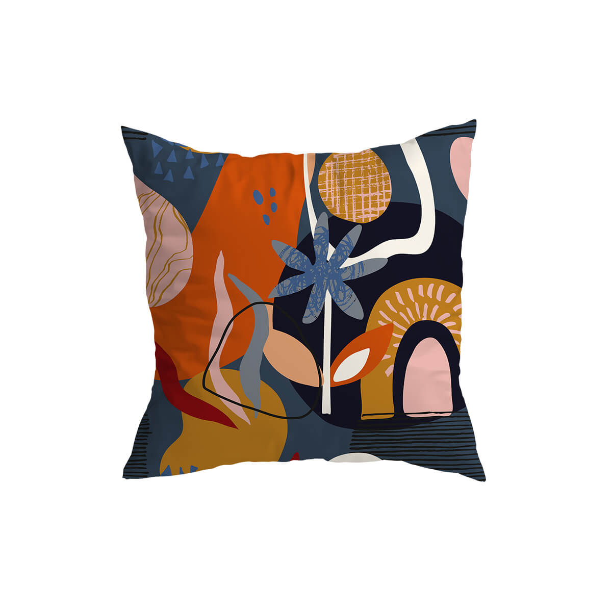 Capas de Almofada Modern Boho Art – Estilo Eclético e Sofisticado 50x50cm
