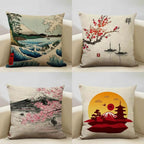 Capas de Almofada com Estampas Japonesas – Arte Oriental 50x50cm