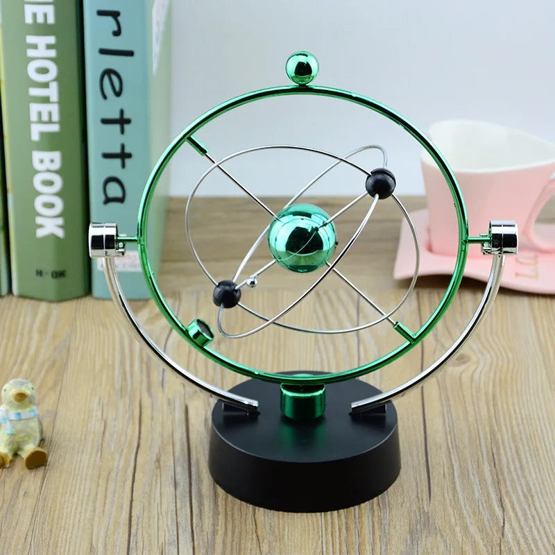 Pêndulo Magnético Rotativo Galático – Decoração Científica de Movimento Perpétuo