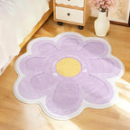 Tapete Formato Flor – Decoração Fofa e Macia para Quarto, Sala e Infantil