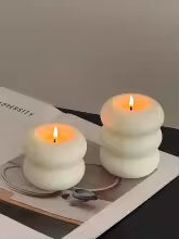 Vela Artesanal em Formato de Donut – Decorativa e Aromática