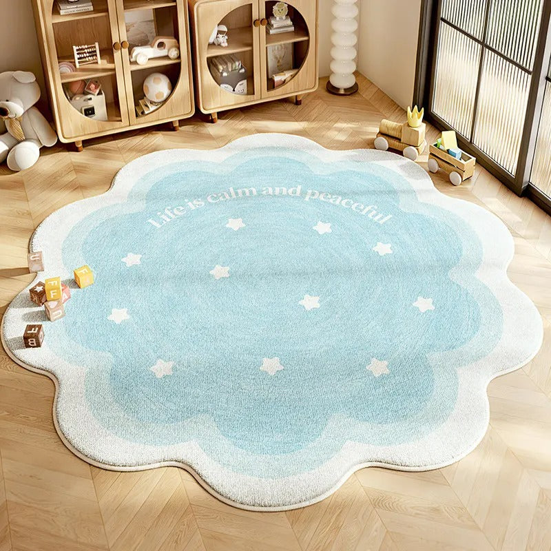 Tapete Formato Flor – Decoração Fofa e Macia para Quarto, Sala e Infantil