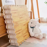 Tapete Puzzle de EVA com Efeito Madeira – Kit 8 ou 16 Peças 30x30cm