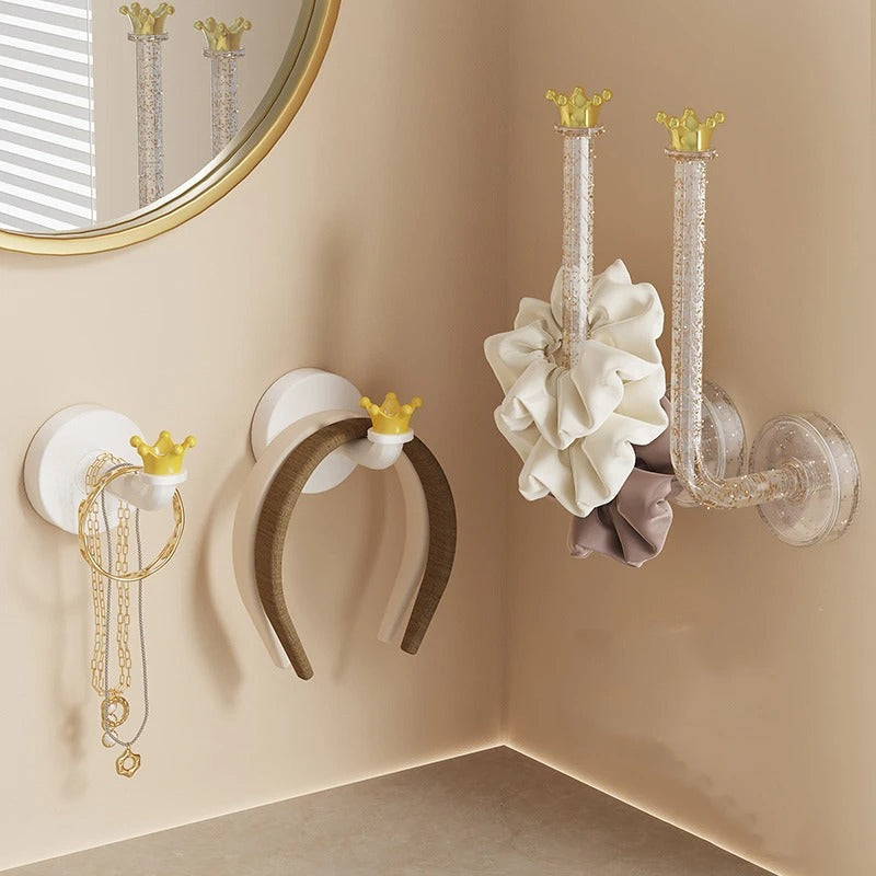 Gancho Decorativo de Parede Sem Furação – Estilo Cristal Multifuncional