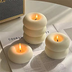 Vela Artesanal em Formato de Donut – Decorativa e Aromática