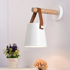 Arandela de Parede Estilo Nórdico com Madeira – Luminária Decorativa para Sala