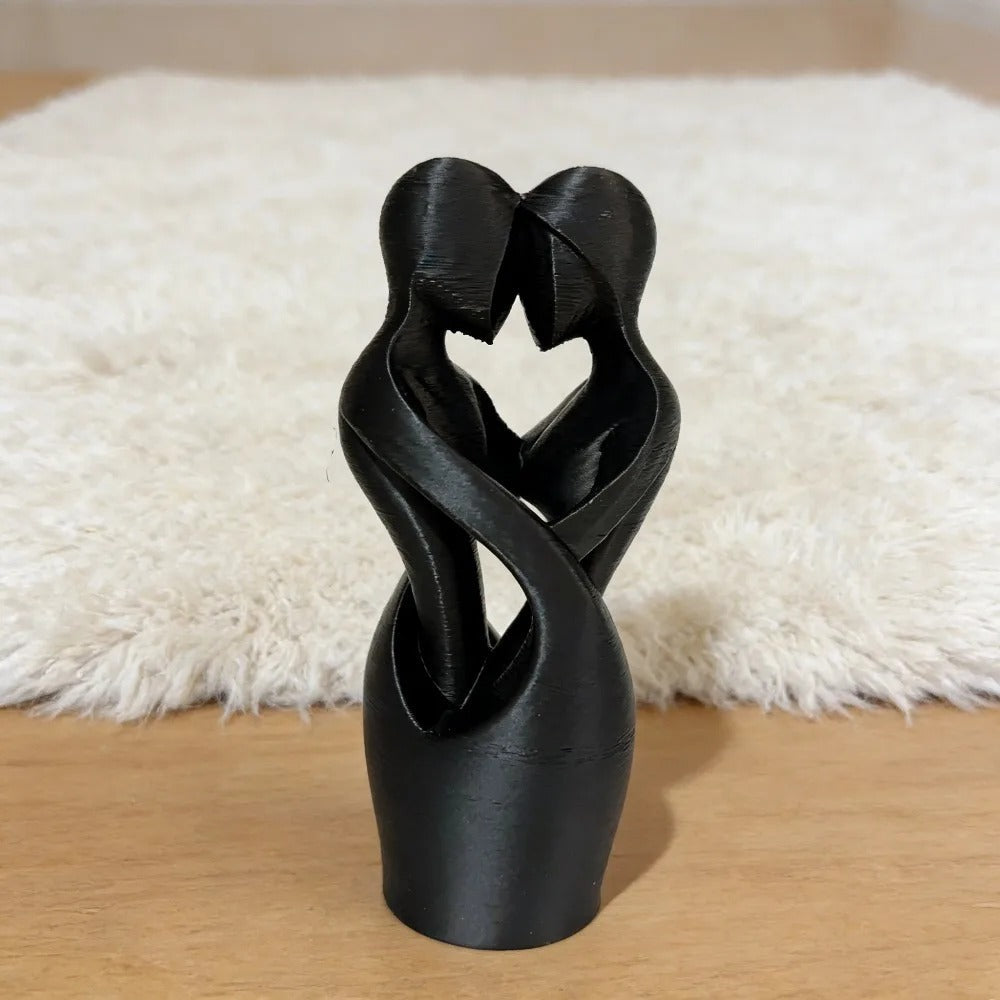 Escultura de Amantes Entrelaçados "União" – Decoração Minimalista Moderna para Casa