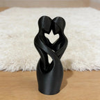 Escultura de Amantes Entrelaçados "União" – Decoração Minimalista Moderna para Casa