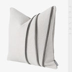 Almofada Quadrada com Linhas de Costura Decorativas-  Minimalista e Elegante 45x45cm