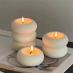 Vela Artesanal em Formato de Donut – Decorativa e Aromática