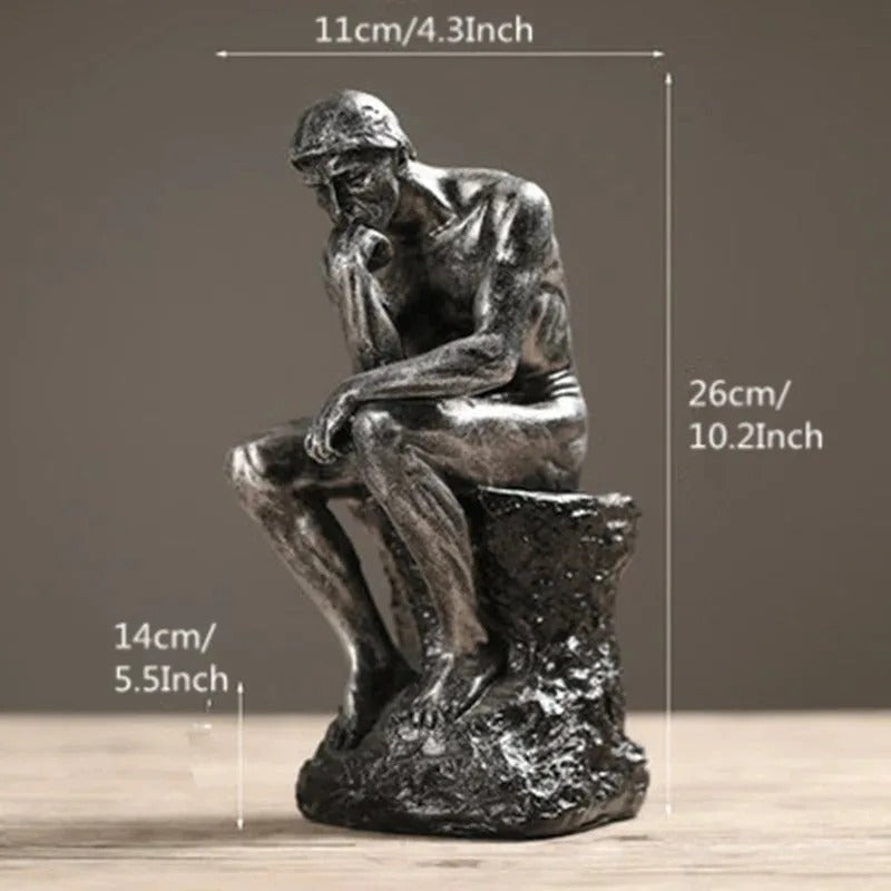 Estátua O Pensador em Resina – Escultura Decorativa