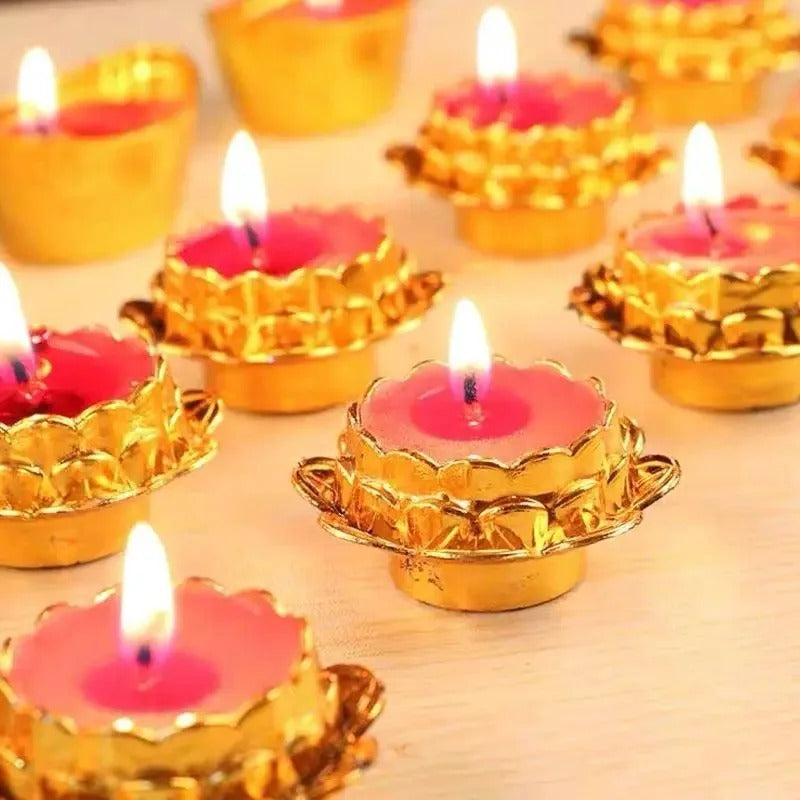 Kit 28 Velas Flutuantes de Flor de Lótus – Decoração para Mesas e Eventos
