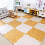 Tapete Puzzle de EVA com Efeito Madeira – Kit 8 ou 16 Peças 30x30cm
