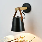 Arandela de Parede Estilo Nórdico com Madeira – Luminária Decorativa para Sala